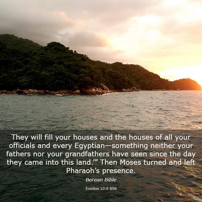 Picture 03 - Exodus 10:6 BSB - They will fill your houses and the houses of all - Bible Verse Picture