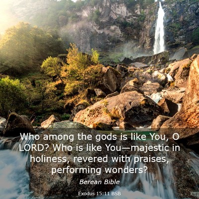 Picture 03 - Exodus 15:11 BSB - Who among the gods is like You, O LORD? Who is - Bible Verse Picture