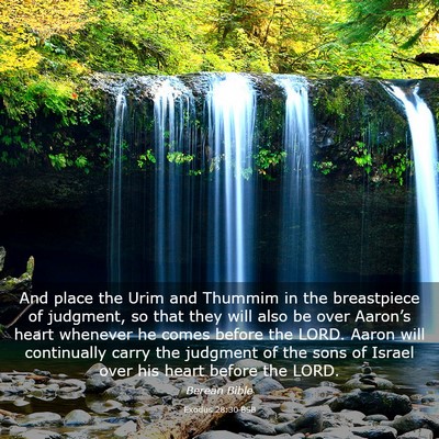 Picture 03 - Exodus 28:30 BSB - And place the Urim and Thummim in the breastpiece - Bible Verse Picture