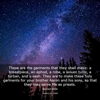 Picture 03 - Exodus 28:4 BSB - These are the garments that they shall make: a - Bible Verse Picture