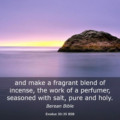 Picture 03 - Exodus 30:35 BSB - and make a fragrant blend of incense, the work of - Bible Verse Picture