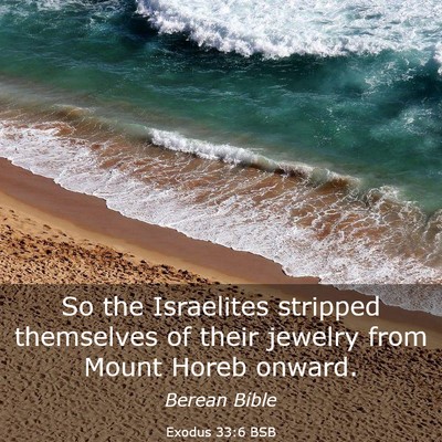 Picture 03 - Exodus 33:6 BSB - So the Israelites stripped themselves of their - Bible Verse Picture
