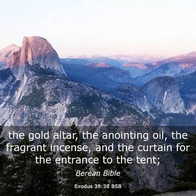 Picture 03 - Exodus 39:38 BSB - the gold altar, the anointing oil, the fragrant - Bible Verse Picture