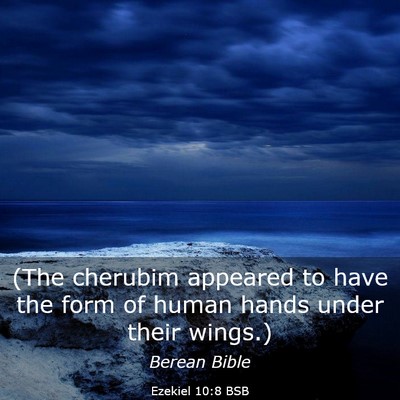 Picture 03 - Ezekiel 10:8 BSB - (The cherubim appeared to have the form of human - Bible Verse Picture