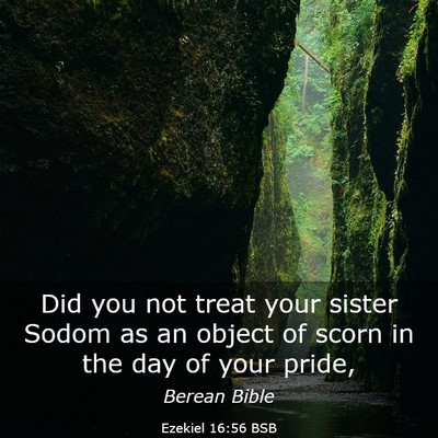 Picture 03 - Ezekiel 16:56 BSB - Did you not treat your sister Sodom as an object - Bible Verse Picture
