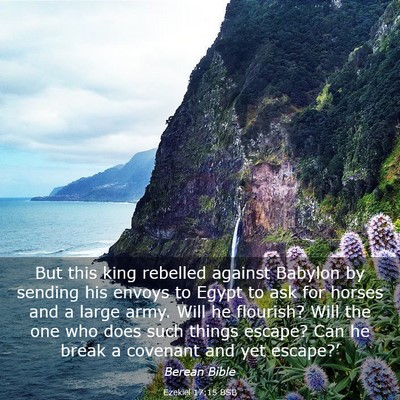 Picture 03 - Ezekiel 17:15 BSB - But this king rebelled against Babylon by sending - Bible Verse Picture