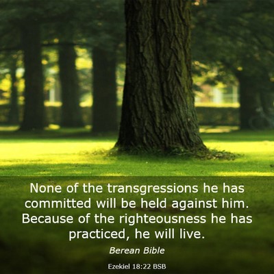 Picture 03 - Ezekiel 18:22 BSB - None of the transgressions he has committed will - Bible Verse Picture