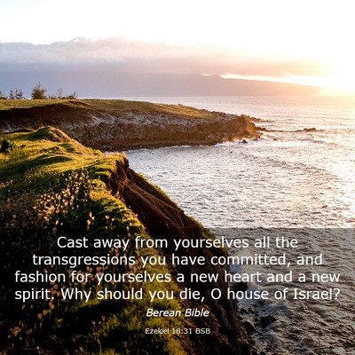 Picture 03 - Ezekiel 18:31 BSB - Cast away from yourselves all the transgressions - Bible Verse Picture