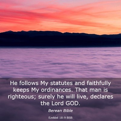 Picture 03 - Ezekiel 18:9 BSB - He follows My statutes and faithfully keeps My - Bible Verse Picture