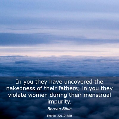 Picture 03 - Ezekiel 22:10 BSB - In you they have uncovered the nakedness of their - Bible Verse Picture