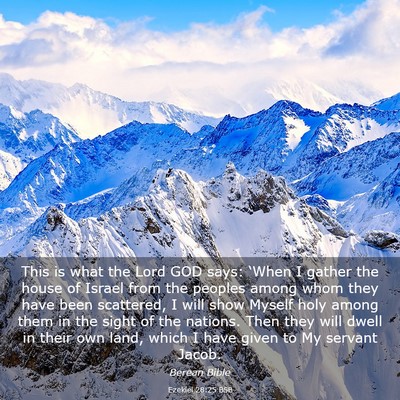 Picture 03 - Ezekiel 28:25 BSB - This is what the Lord GOD says: ‘When I gather - Bible Verse Picture
