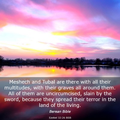 Picture 03 - Ezekiel 32:26 BSB - Meshech and Tubal are there with all their - Bible Verse Picture