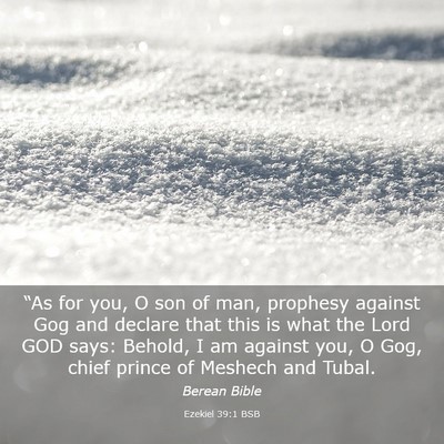 Picture 03 - Ezekiel 39:1 BSB - “As for you, O son of man, prophesy against Gog - Bible Verse Picture