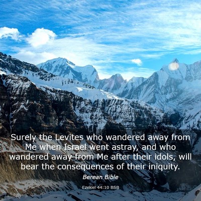 Picture 03 - Ezekiel 44:10 BSB - Surely the Levites who wandered away from Me when - Bible Verse Picture
