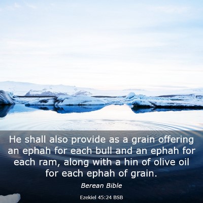 Picture 03 - Ezekiel 45:24 BSB - He shall also provide as a grain offering an - Bible Verse Picture