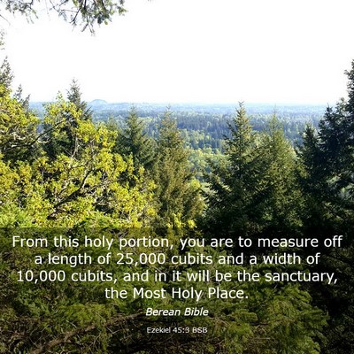 Picture 03 - Ezekiel 45:3 BSB - From this holy portion, you are to measure off a - Bible Verse Picture