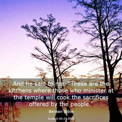 Picture 03 - Ezekiel 46:24 BSB - And he said to me, “These are the kitchens - Bible Verse Picture
