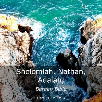 Picture 03 - Ezra 10:39 BSB - Shelemiah, Nathan, - Bible Verse Picture