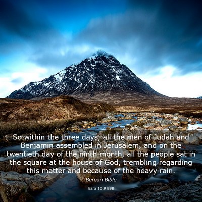 Picture 03 - Ezra 10:9 BSB - So within the three days, all the men of Judah - Bible Verse Picture