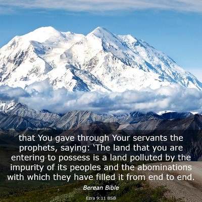 Picture 03 - Ezra 9:11 BSB - that You gave through Your servants the prophets, - Bible Verse Picture