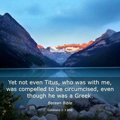 Picture 03 - Galatians 2:3 BSB - Yet not even Titus, who was with me, was - Bible Verse Picture