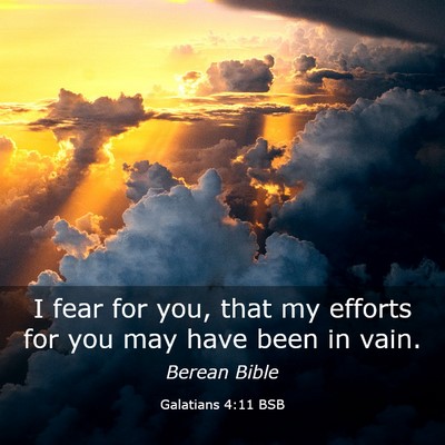Picture 03 - Galatians 4:11 BSB - I fear for you, that my efforts for you may have - Bible Verse Picture