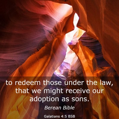 Picture 03 - Galatians 4:5 BSB - to redeem those under the law, that we might - Bible Verse Picture