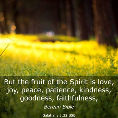 Picture 03 - Galatians 5:22 BSB - But the fruit of the Spirit is love, joy, peace, - Bible Verse Picture