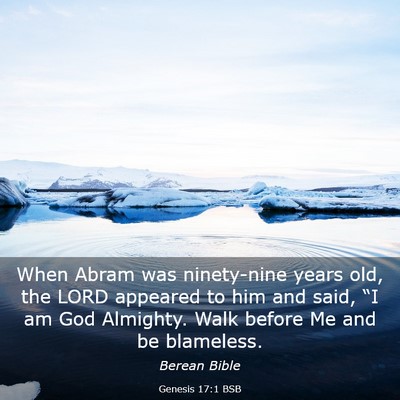 Picture 03 - Genesis 17:1 BSB - When Abram was ninety-nine years old, the LORD - Bible Verse Picture