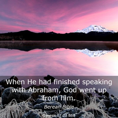 Picture 03 - Genesis 17:22 BSB - When He had finished speaking with Abraham, God - Bible Verse Picture