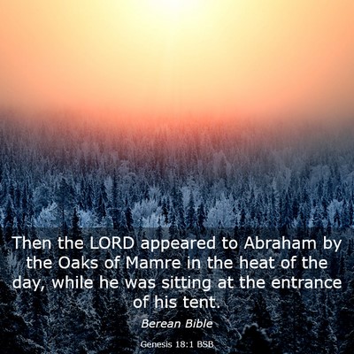 Picture 03 - Genesis 18:1 BSB - Then the LORD appeared to Abraham by the Oaks of - Bible Verse Picture