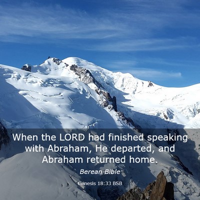 Picture 03 - Genesis 18:33 BSB - When the LORD had finished speaking with Abraham, - Bible Verse Picture