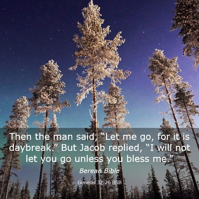 Picture 03 - Genesis 32:26 BSB - Then the man said, “Let me go, for it is - Bible Verse Picture