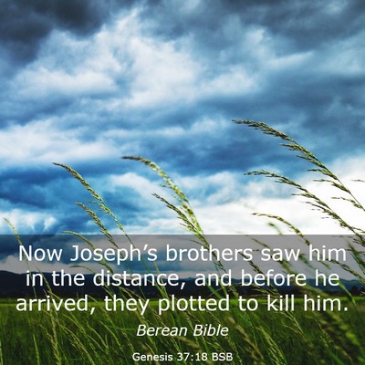Picture 03 - Genesis 37:18 BSB - Now Joseph’s brothers saw him in the distance, - Bible Verse Picture