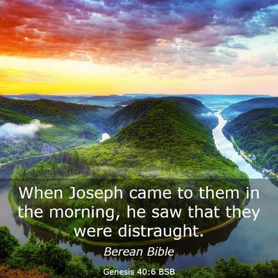 Picture 03 - Genesis 40:6 BSB - When Joseph came to them in the morning, he saw - Bible Verse Picture