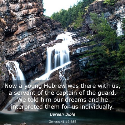 Picture 03 - Genesis 41:12 BSB - Now a young Hebrew was there with us, a servant - Bible Verse Picture