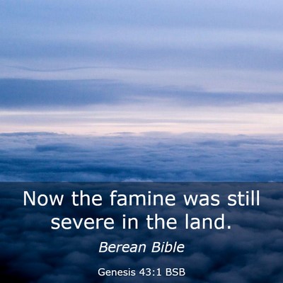 Picture 03 - Genesis 43:1 BSB - Now the famine was still severe in the - Bible Verse Picture