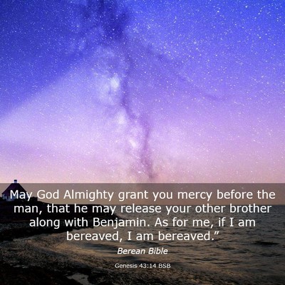 Picture 03 - Genesis 43:14 BSB - May God Almighty grant you mercy before the man, - Bible Verse Picture