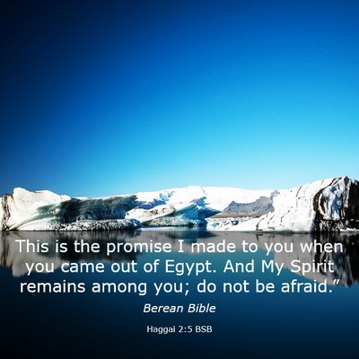 Picture 03 - Haggai 2:5 BSB - This is the promise I made to you when you came - Bible Verse Picture