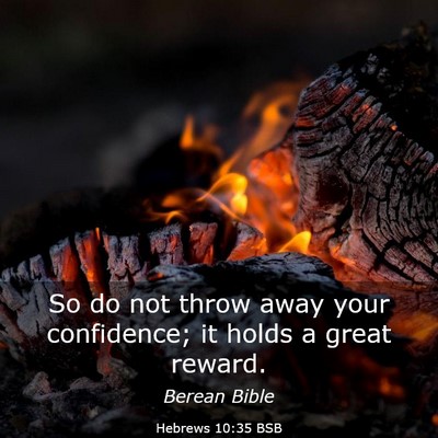 Picture 03 - Hebrews 10:35 BSB - So do not throw away your confidence; it holds a - Bible Verse Picture
