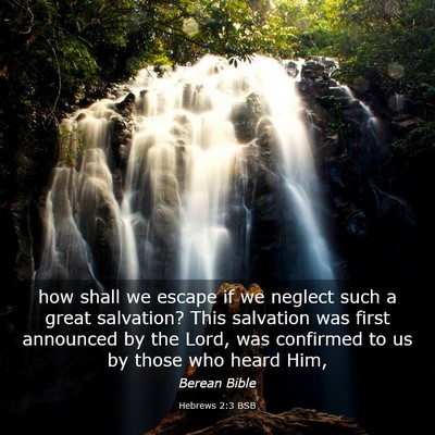 Picture 03 - Hebrews 2:3 BSB - how shall we escape if we neglect such a great - Bible Verse Picture