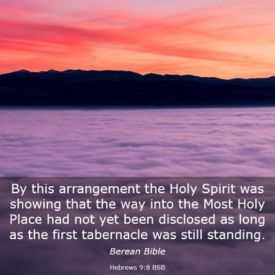 Picture 03 - Hebrews 9:8 BSB - By this arrangement the Holy Spirit was showing - Bible Verse Picture