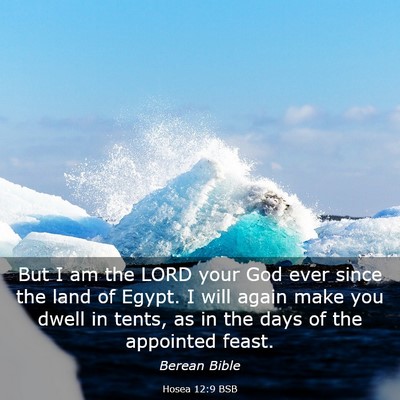Picture 03 - Hosea 12:9 BSB - But I am the LORD your God ever since the land of - Bible Verse Picture