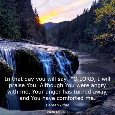 Picture 03 - Isaiah 12:1 BSB - In that day you will say: “O LORD, I will - Bible Verse Picture