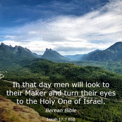 Picture 03 - Isaiah 17:7 BSB - In that day men will look to their Maker and turn - Bible Verse Picture