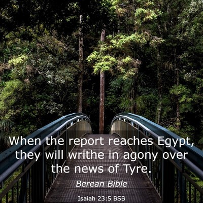 Picture 03 - Isaiah 23:5 BSB - When the report reaches Egypt, they will writhe - Bible Verse Picture
