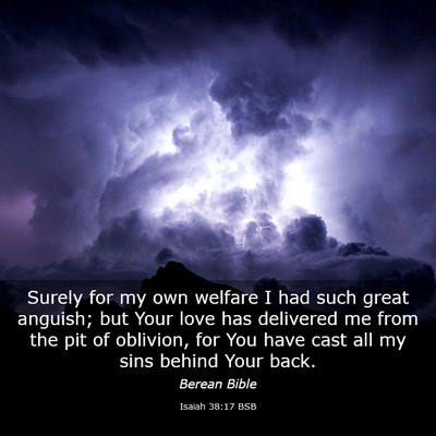 Picture 03 - Isaiah 38:17 BSB - Surely for my own welfare I had such great - Bible Verse Picture