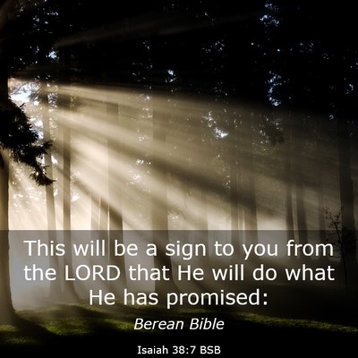 Picture 03 - Isaiah 38:7 BSB - This will be a sign to you from the LORD that He - Bible Verse Picture