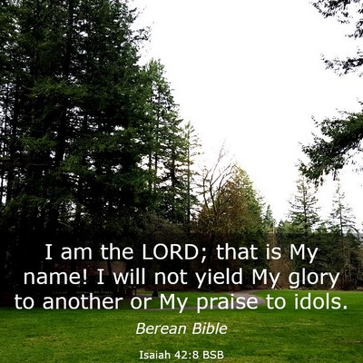 Picture 03 - Isaiah 42:8 BSB - I am the LORD; that is My name! I will not yield - Bible Verse Picture