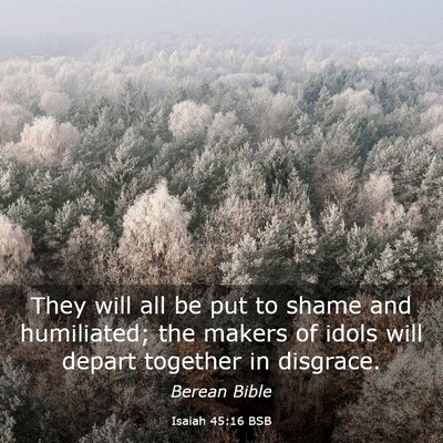 Picture 03 - Isaiah 45:16 BSB - They will all be put to shame and humiliated; the - Bible Verse Picture